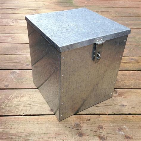 hiw to make galvanised metal box|boxes 50 50cm galvanized steel.